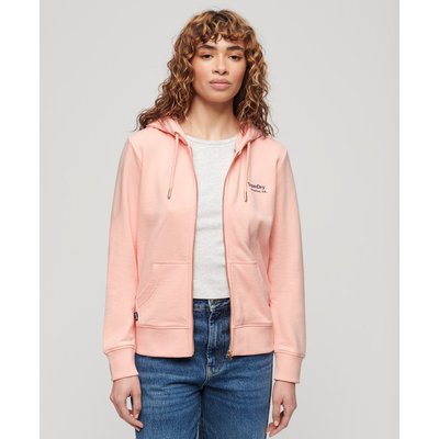 Sweat à capuche zippé à logo Essential SUPERDRY