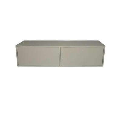 Meuble TV suspendu en bois, 2 portes 120 cm JUNO PIER IMPORT