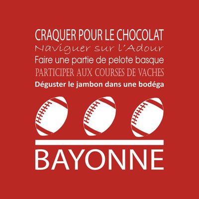 Tableau Sur Toile Bayonne ILLUSTRATION CEANOTHE