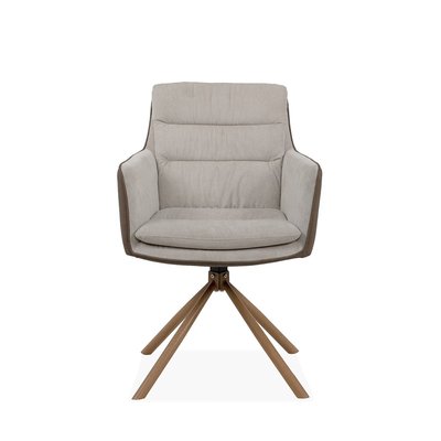 Lot de 2 Chaises Beiges et Décor Bois L63 cm - Logan CALICOSY