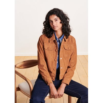 Blouson court en daim LA FEE MARABOUTEE