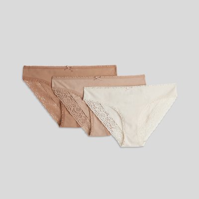Lot de 3 culottes EVA en coton BIO, certifié OEKO-TEX MONOPRIX
