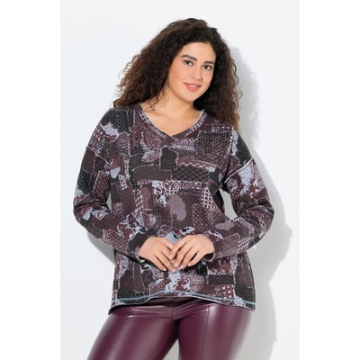 Sweat-shirt col en V et manches longues ULLA POPKEN