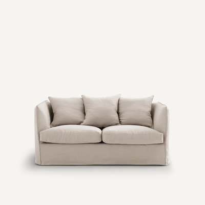 2-Sitzer-Sofa Néo Chiquito, gecrashtes Leinen AM.PM