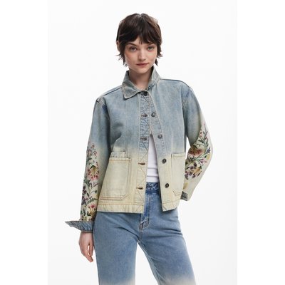 Veste en jean à fleurs DESIGUAL