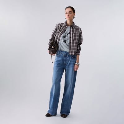 Chemise en tissu à carreaux LIU JO
