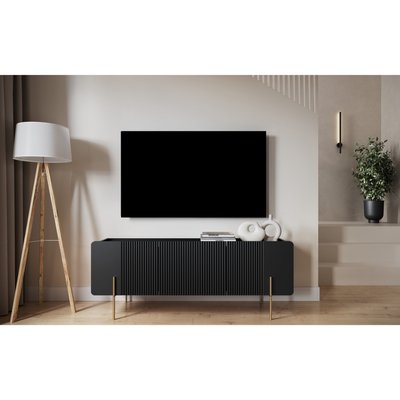 Meuble TV 150 cm panneaux de particules et MDF, MATHILDE BOBOCHIC
