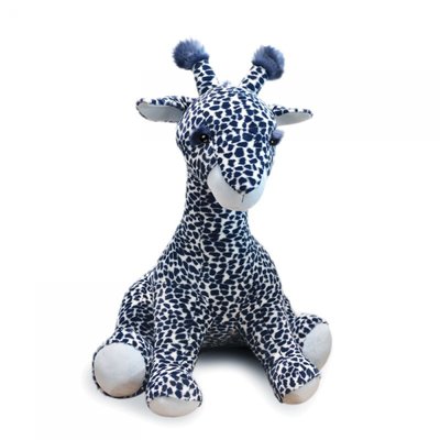 Peluche géante Lisi la girafe Bleue 100 cm HISTOIRE D'OURS