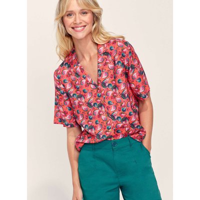 Chemise imprimée pyjama fluide Ecovero KENDAH LA FIANCÉE