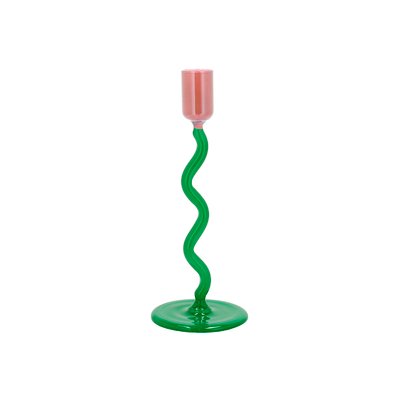 Bougeoir en verre VIVID VILLA COLLECTION