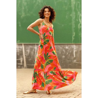 Robe longue evasée imprimé floral RHONA LA PETITE ETOILE
