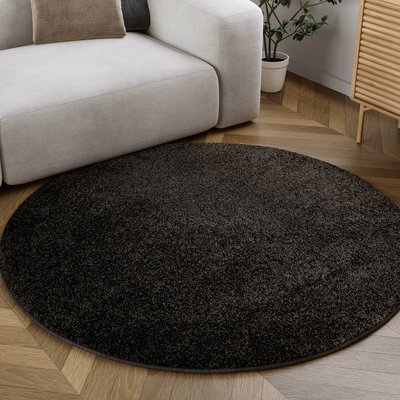 Tapis rond moelleux effet chiné , MANTA HOMIE LIVING