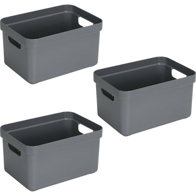 Boite de rangement Sigma Home Box 13 L  (Lot de 3) JARDINDECO