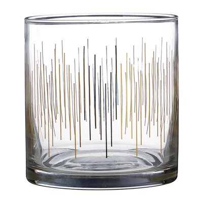 Set of 4 Gold Lines Tumbler Glasses SO'HOME