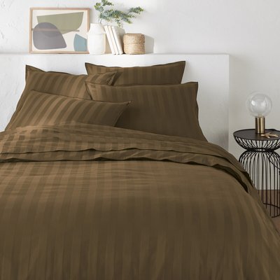 Housse de couette satin de coton lavé, Victor rayé LA REDOUTE INTERIEURS