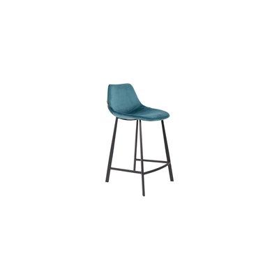 Tabouret de bar en velours Franky DUTCHBONE