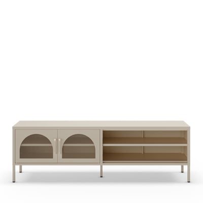 Meuble TV 2 portes en métal L160cm- ZIO DRAWER