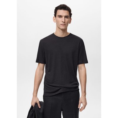 T-shirt lin slim-fit MANGO MAN