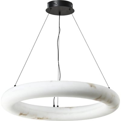 Lustre anneau en fer effet marbré RECOLLECTION