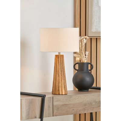 Wash Wood Textured Cone Table Lamp ÉDITÉ