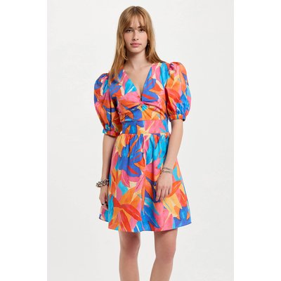 Robe courte évasée imprimée MORGAN