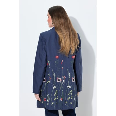 Blazer esprit redingote, lin mélangé ULLA POPKEN