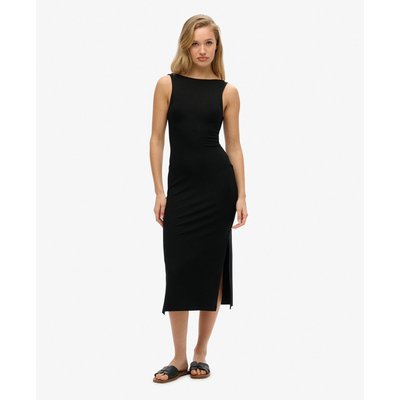 Robe mi-longue en jersey à dos torsadé SUPERDRY