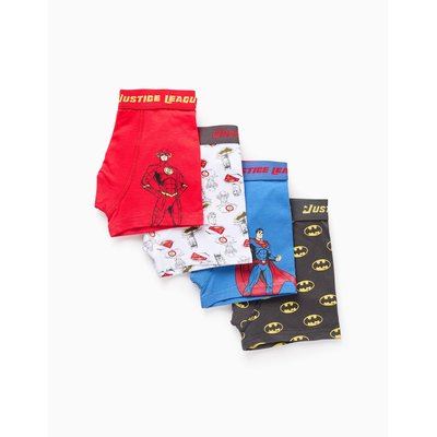 Pack 4 Boxers La Ligue des Justiciers ZIPPY