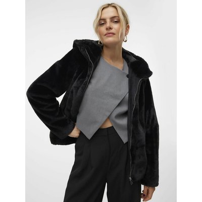 Manteau duveteux à capuche VERO MODA