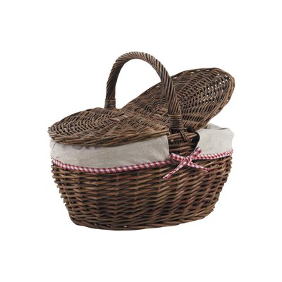 Panier en osier brut "Vintage chic" Panier avec couvercles AUBRY GASPARD