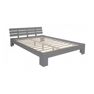 Lit double avec cadre pin HOMESTYLE4U