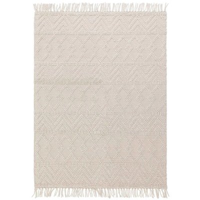 Tapis salon et chambre à franges pure laine SAGRA NOVATREND