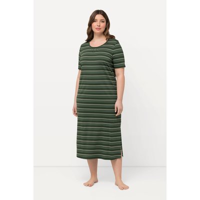 Chemise de nuit rayée, décolleté rond ULLA POPKEN