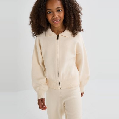 Cardigan uni zippé MONOPRIX