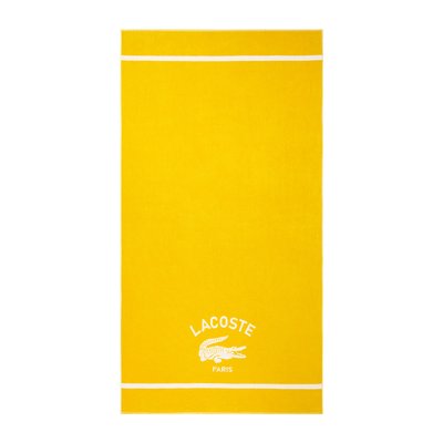 Serviette de plage en coton, L ORIGINE LACOSTE HOME