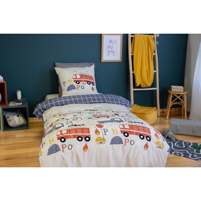 Parure housse de couette enfant, polyester, Flammeche C DESIGN HOME TEXTILE