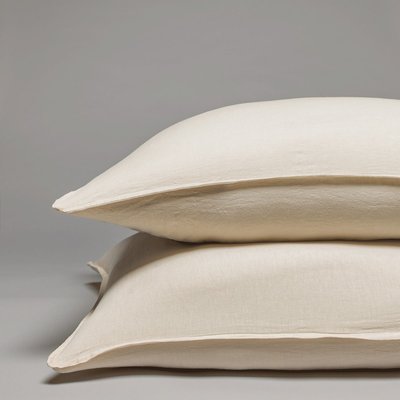 Taie d'oreiller pur lin lavé français MILANO COTTON & CO