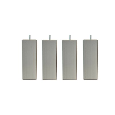 Pied carré gris (lot de 4) SOMEO