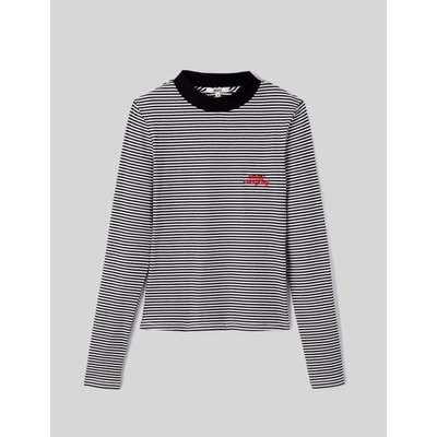 T-shirt brodé rayé BZB
