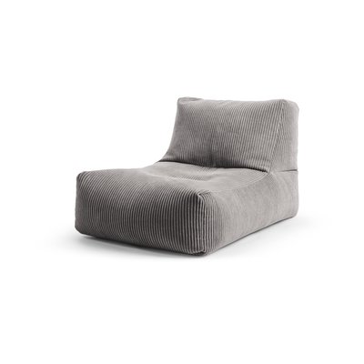 Pouf interieur avec dossier velours SHARA ROCK MAGMA HEIMTEX