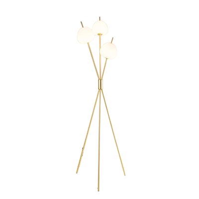 Lampadaire à trois verres opalins - OLANTA KOSILUM
