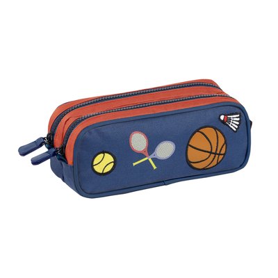 Trousse Scolaire Championship Enfants - Rectangulaire 2 compartiments- Fermeture Zip VIQUEL