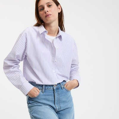 Chemise rayée en coton, Signature MARLÈNE LA REDOUTE COLLECTIONS