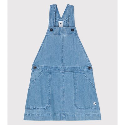 Latzkleid aus Denim PETIT BATEAU