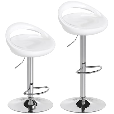 Tabouret de bar ABS Blanc HOMCOM