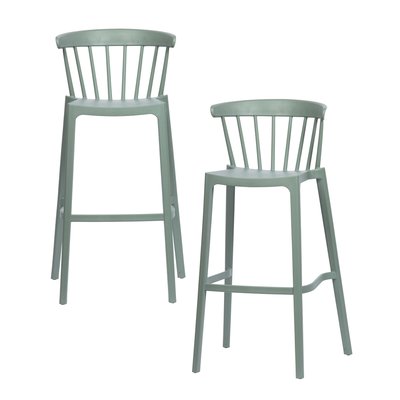Tabourets de bar plastique BLISS WOOOD