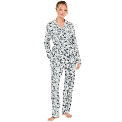 Pyjama pantalon droit chemise manches longues Chic Bamboo SELMARK