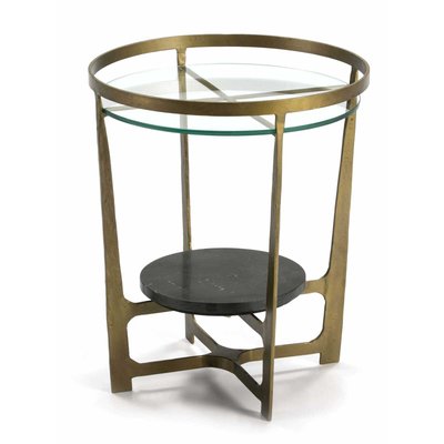 Table d'appoint en verre, ronde, moderne RECOLLECTION