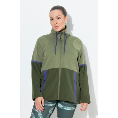 Veste en molleton bicolore à col montant ULLA POPKEN