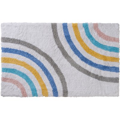 Tapis enfant déco arc-en-ciel en coton RAINBOW GUY LEVASSEUR